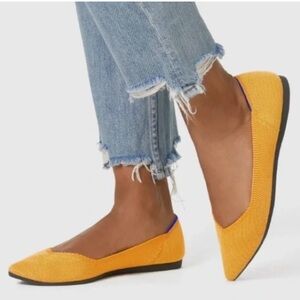 LAST CHANCE. FINAL SALE! Rothy's The Point Flats in Marigold (retired)